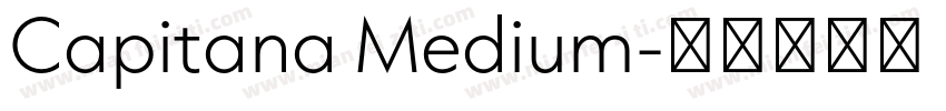 Capitana Medium字体转换